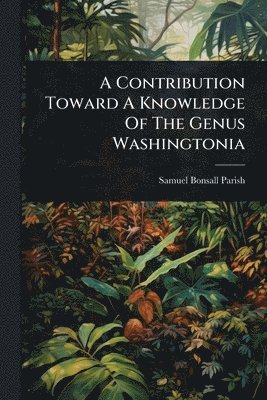 Contribution Toward A Knowledge Of The Genus Washingtonia