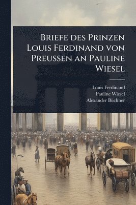bokomslag Briefe des Prinzen Louis Ferdinand von PreuÃ¿en an Pauline Wiesel