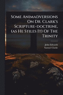 bokomslag Some Animadversions On Dr. Clark's Scripture-doctrine, (as He Stiles It) Of The Trinity
