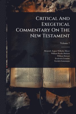 bokomslag Critical And Exegetical Commentary On The New Testament