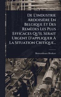 bokomslag De L'industrie Ardoisière En Belgique Et Des Remèdes Les Plus Efficaces Qu'il Serait Urgent D'appliquer Ã¿ La Situation Critique...