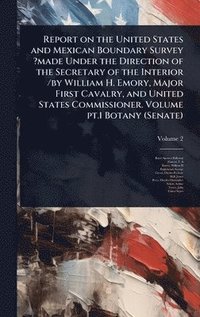 bokomslag Report on the United States and Mexican Boundary Survey ?made Under the Direction of the Secretary of the Interior /by William H. Emory, Major First Cavalry, and United States Commissioner. Volume ...