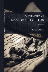 bokomslag Vestnorske maalfÃ, ore fyre 1350