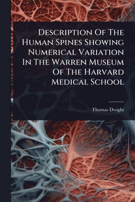 bokomslag Description Of The Human Spines Showing Numerical Variation In The Warren Museum Of The Harvard Medical School