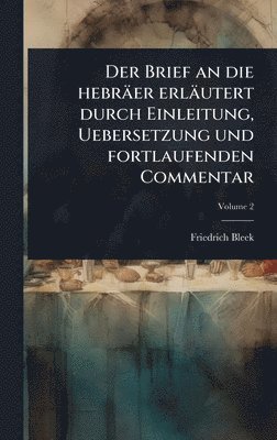 bokomslag Brief an die hebräer erläutert durch Einleitung, Uebersetzung und fortlaufenden Commentar