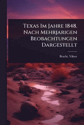 bokomslag Texas Im Jahre 1848. Nach Mehrjarigen Beobachtungen Dargestellt