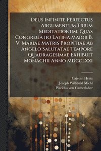 bokomslag Deus Infinite Perfectus Argumentum Trium Meditationum, Quas Congregatio Latina Maior B. V. Mariae Matris Propitiae Ab Angelo Salutatae Tempore Quadragesimae Exhibuit Monachii Anno Mdcclxxi