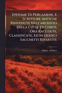 bokomslag Epitome Di Pergamene, E Scritture Antiche Rinvenute Nell'archivio Della Citta' Di Chieti, Ora Raccolte, Classificate, Ed In Dodici Sacchetti Ripartite