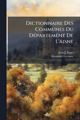 bokomslag Dictionnaire Des Communes Du DÃ(c)partement De L'aisne