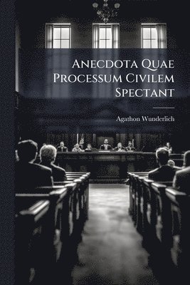 bokomslag Anecdota Quae Processum Civilem Spectant