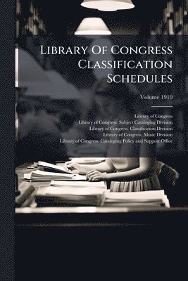 bokomslag Library Of Congress Classification Schedules