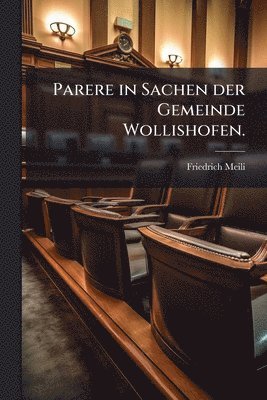 bokomslag Parere in Sachen der Gemeinde Wollishofen.