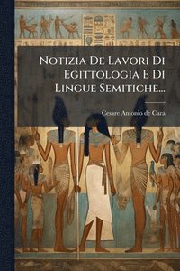 bokomslag Notizia De Lavori Di Egittologia E Di Lingue Semitiche...