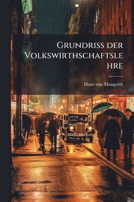 bokomslag Grundriss der Volkswirthschaftslehre