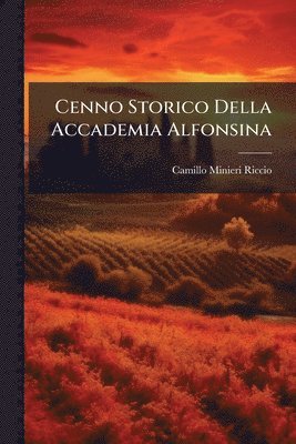 Camillo Minieri-Riccio - Cenno Storico Della Accademia Alfonsina, Häftad