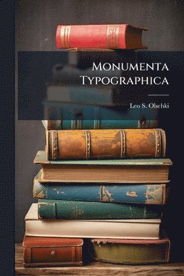 bokomslag Monumenta Typographica