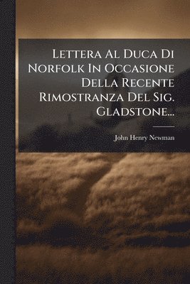 bokomslag Lettera Al Duca Di Norfolk In Occasione Della Recente Rimostranza Del Sig. Gladstone...