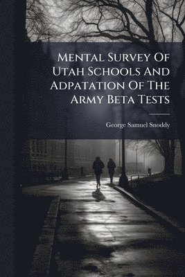 bokomslag Mental Survey Of Utah Schools And Adpatation Of The Army Beta Tests
