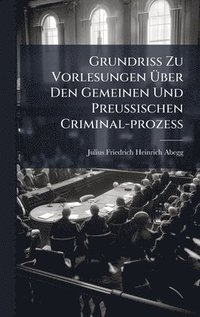 bokomslag Grundriss Zu Vorlesungen Ã¿ber Den Gemeinen Und Preussischen Criminal-prozess