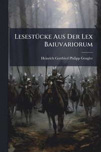 bokomslag LesestÃ1/4cke Aus Der Lex Baiuvariorum
