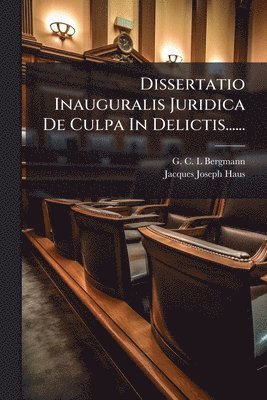 bokomslag Dissertatio Inauguralis Juridica De Culpa In Delictis......