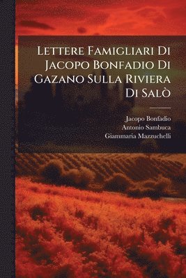 Jacopo Bonfadio, Antonio Sambuca, Giammaria Mazzuchelli - Lettere Famigliari Di Jacopo Bonfadio Di Gazano Sulla Riviera Di SalÃ², Häftad