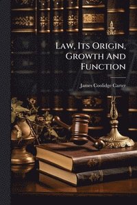 bokomslag Law, Its Origin, Growth And Function