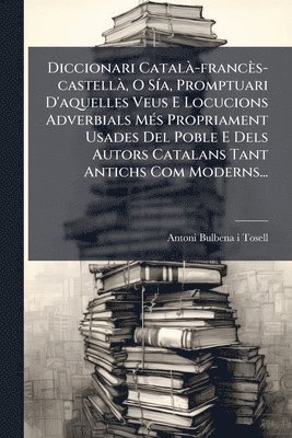 bokomslag Diccionari CatalÃ -francès-castellÃ, O SÃ-a, Promptuari D'aquelles Veus E Locucions Adverbials MÃ(c)s Propriament Usades Del Poble E Dels Autors Catalans Tant Antichs Com Moderns...