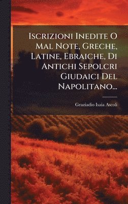 bokomslag Iscrizioni Inedite O Mal Note, Greche, Latine, Ebraiche, Di Antichi Sepolcri Giudaici Del Napolitano...