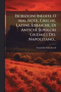 bokomslag Iscrizioni Inedite O Mal Note, Greche, Latine, Ebraiche, Di Antichi Sepolcri Giudaici Del Napolitano...