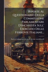 bokomslag Riposte Al Questionario Della Commissione Parlamentare D'inchiesta Sull' Esercizio Delle Ferrovie Italiane...