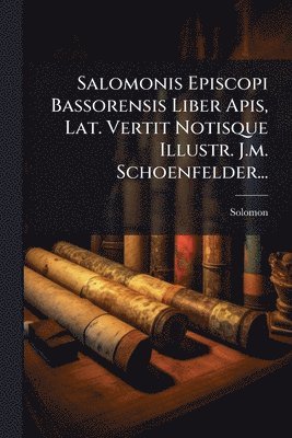 bokomslag Salomonis Episcopi Bassorensis Liber Apis, Lat. Vertit Notisque Illustr. J.m. Schoenfelder...