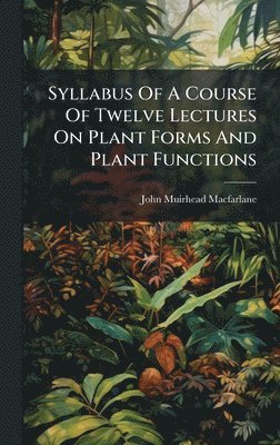 bokomslag Syllabus Of A Course Of Twelve Lectures On Plant Forms And Plant Functions