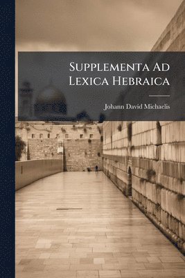 bokomslag Supplementa Ad Lexica Hebraica