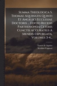 bokomslag Summa Theologica S. Thomae Aquinatis Quinti Et Angelici Ecclesiae Doctoris ... Editio Recens Parthenopeia Ceteris Cunctis Accuratius A Mendis Expurgat