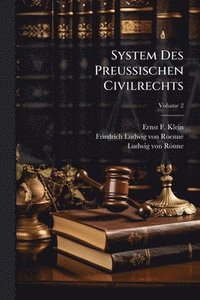 bokomslag System Des PreuÃ¿ischen Civilrechts