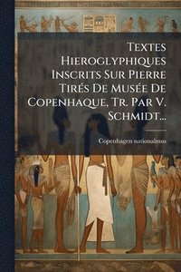 bokomslag Textes Hieroglyphiques Inscrits Sur Pierre TirÃ(c)s De MusÃ(c)e De Copenhaque, Tr. Par V. Schmidt...