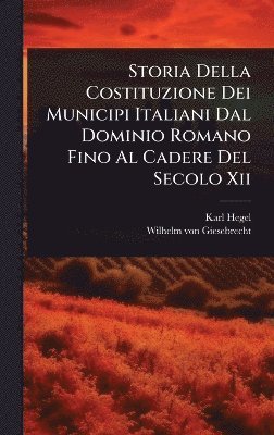 Karl Hegel - Storia Della Costituzione Dei Municipi Italiani Dal Dominio Romano Fino Al Cadere Del Secolo Xii, Inbunden