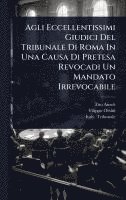 bokomslag Agli Eccellentissimi Giudici Del Tribunale Di Roma In Una Causa Di Pretesa Revocadi Un Mandato Irrevocabile