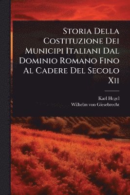 Karl Hegel - Storia Della Costituzione Dei Municipi Italiani Dal Dominio Romano Fino Al Cadere Del Secolo Xii, Häftad
