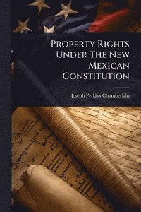 bokomslag Property Rights Under The New Mexican Constitution