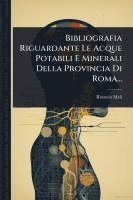 bokomslag Bibliografia Riguardante Le Acque Potabili E Minerali Della Provincia Di Roma...