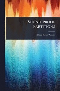 bokomslag Sound-proof Partitions