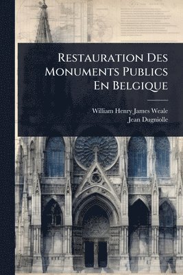 bokomslag Restauration Des Monuments Publics En Belgique