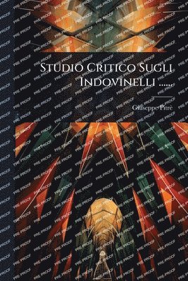 bokomslag Studio Critico Sugli Indovinelli ......