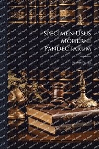 bokomslag Specimen Usus Moderni Pandectarum