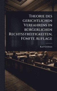 bokomslag Theorie des gerichtlichen Verfahrens in bÃ¼rgerlichen Rechtsstreitigkeiten, FÃ¼nfte Auflage