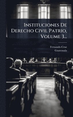 bokomslag Instituciones De Derecho Civil Patrio, Volume 3...