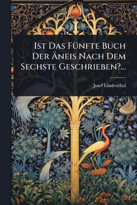 bokomslag Ist Das FÃ1/4nfte Buch Der Ã¿neis Nach Dem Sechste Geschrieben?...