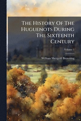bokomslag The History Of The Huguenots During The Sixteenth Century